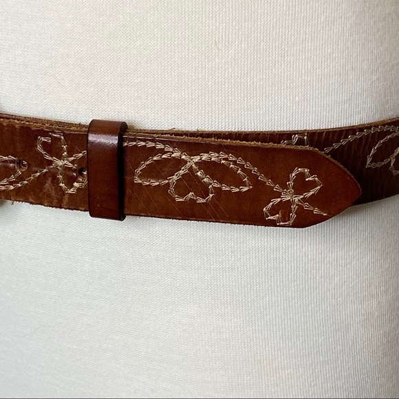 Linea Pelle Italian Leather Belt Embellish buckle - Picture 4 of 12